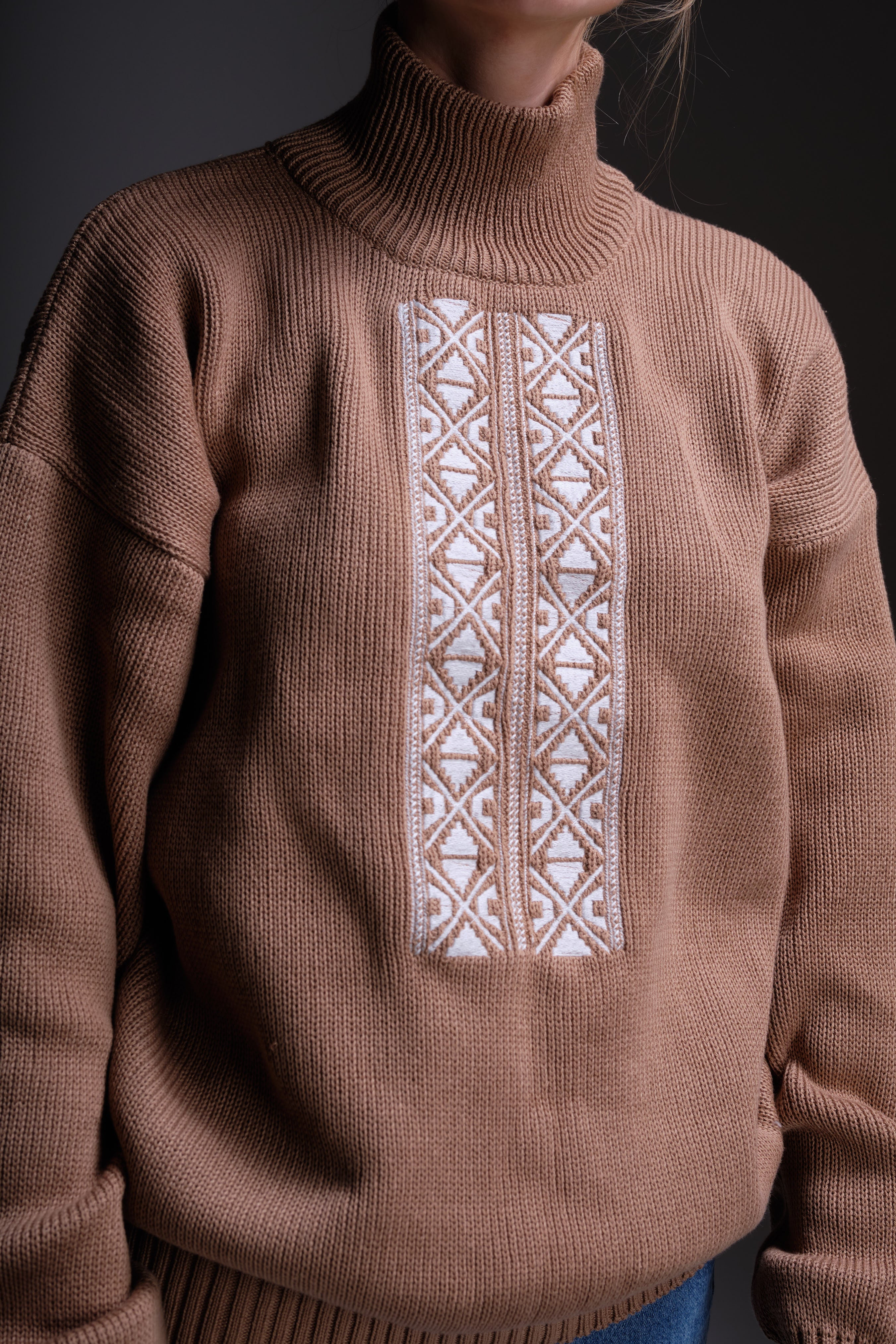 Adult embroidery sweater