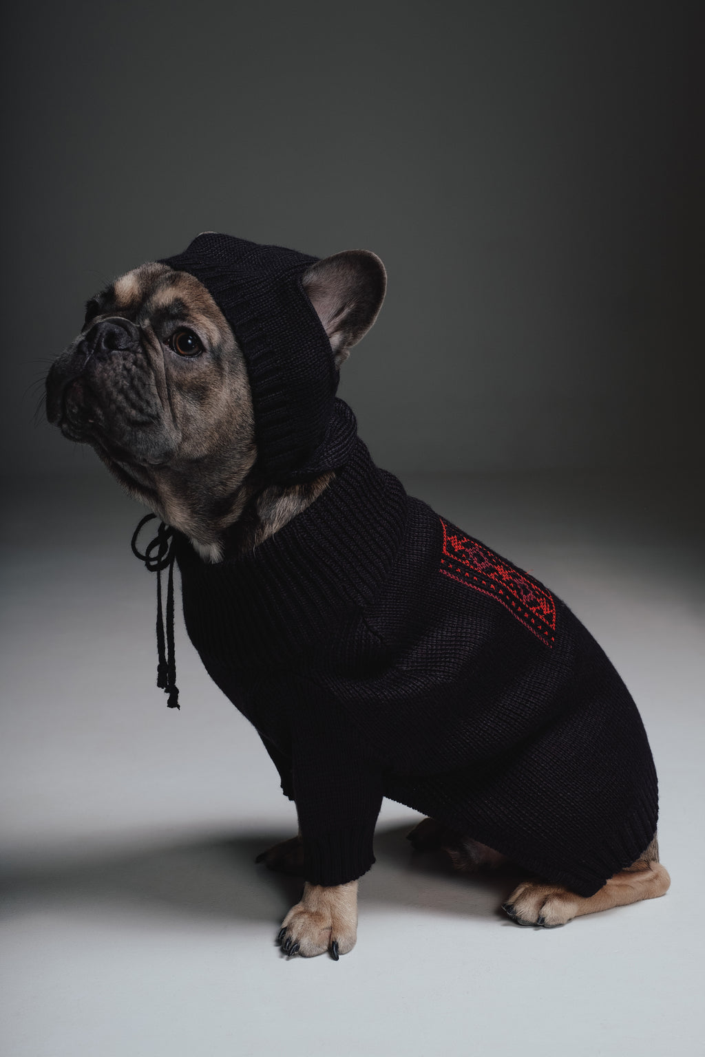 Red embroidery sweater