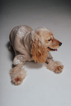 Beige embroidery sweater