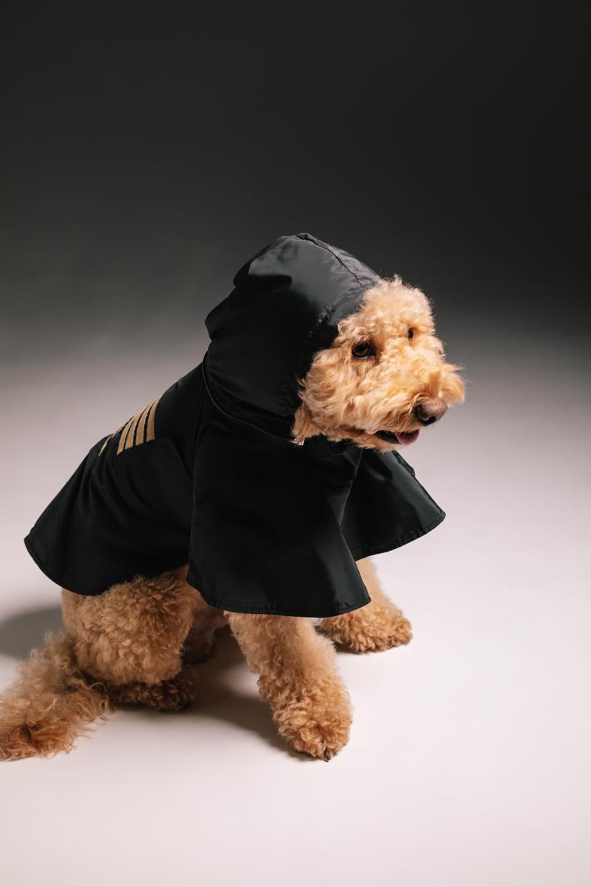 Bronze figures raincoat