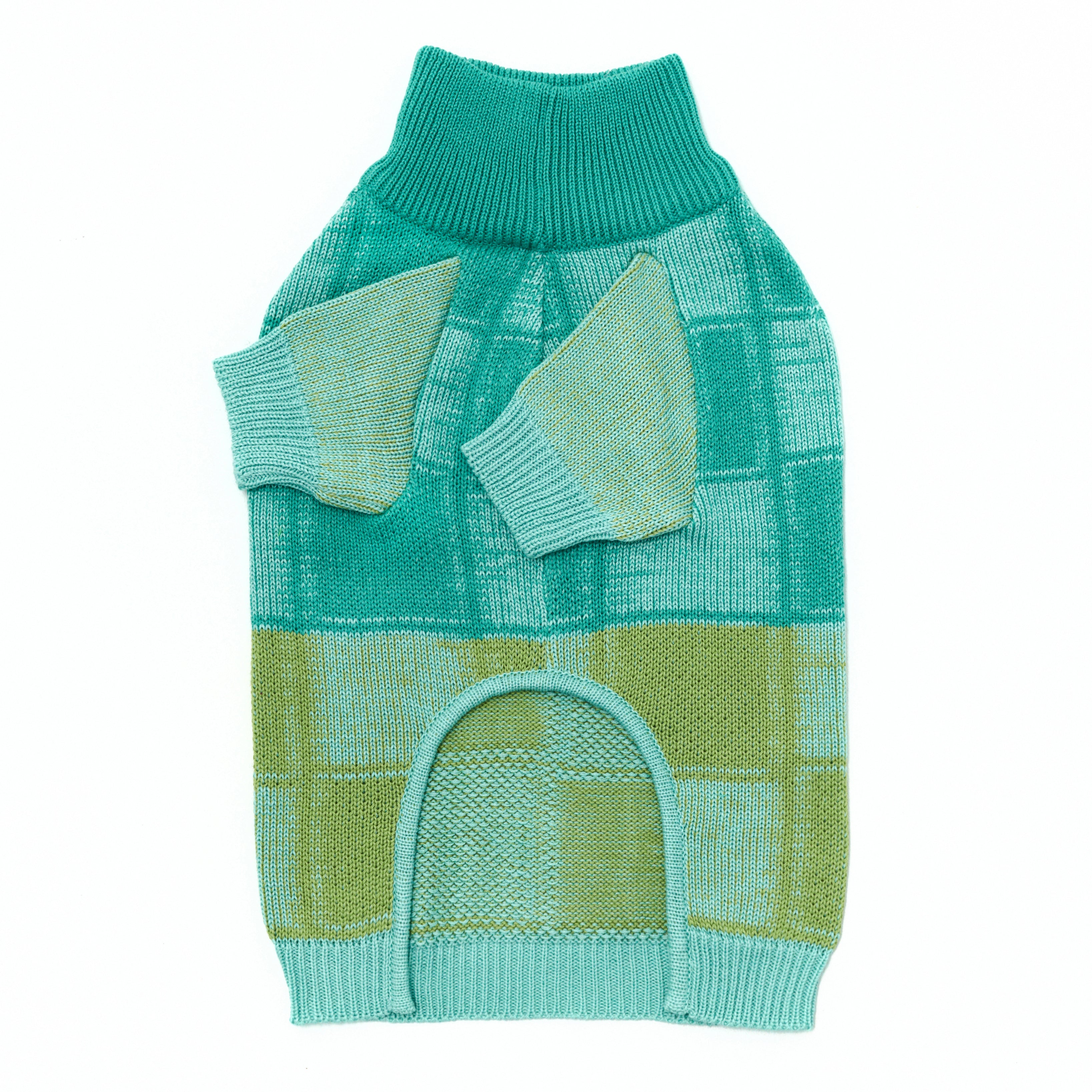 Green Cubes Sweater