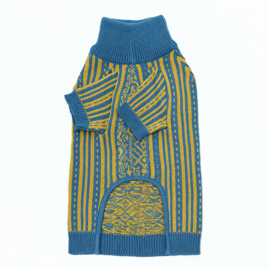 Blue&Yellow Pattern Sweater