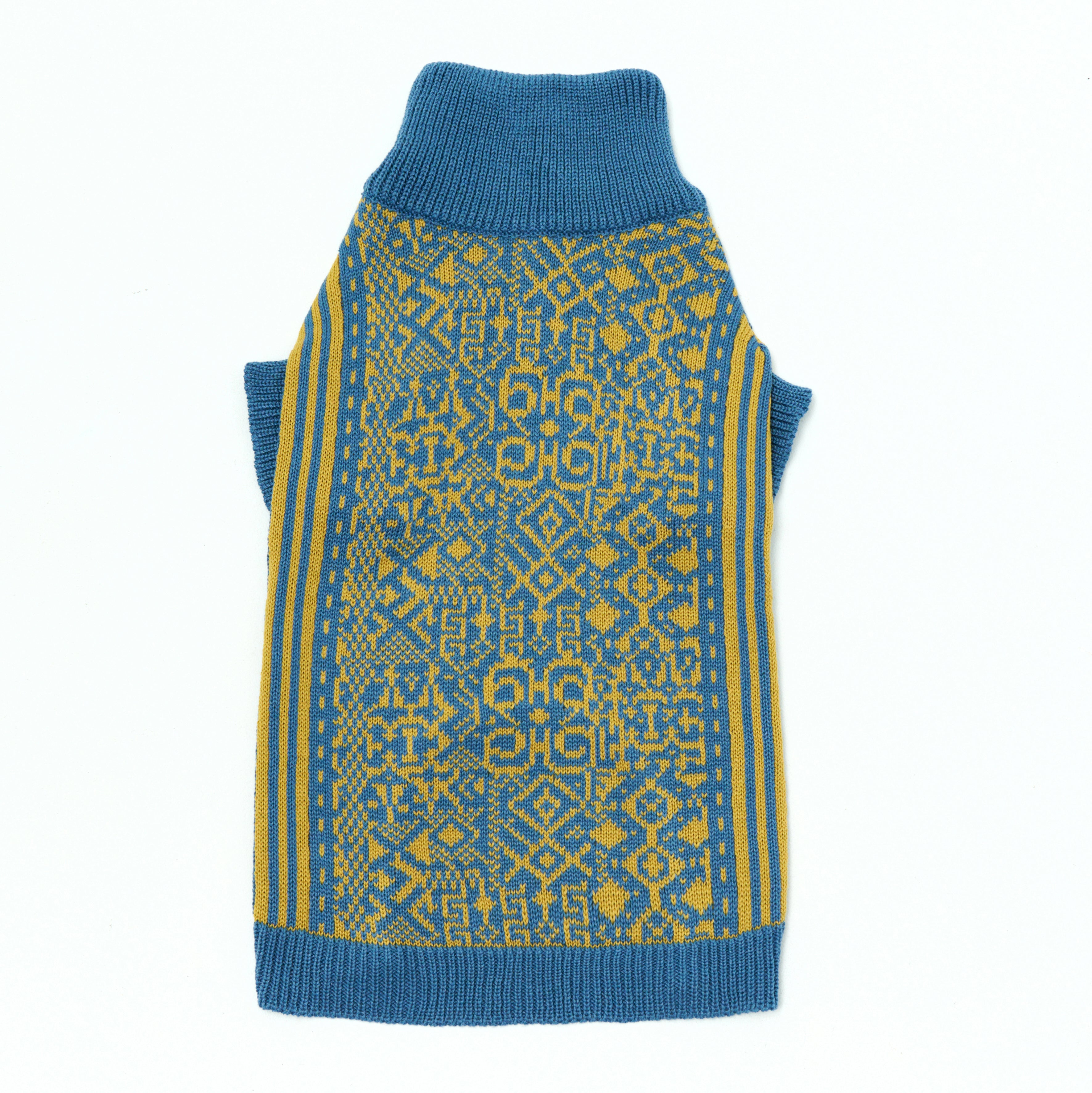 Blue&Yellow Pattern Sweater