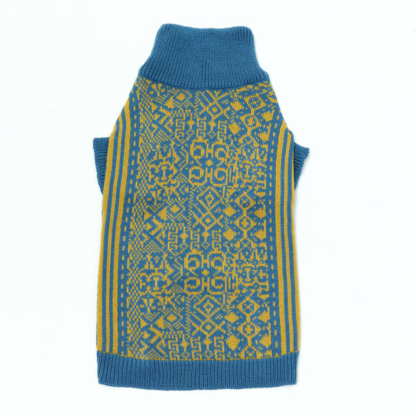 Blue&Yellow Pattern Sweater