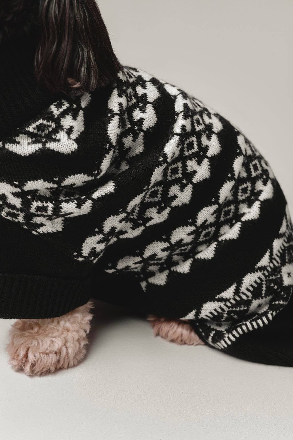 Black Embroidery Sweater