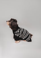 Black Embroidery Sweater