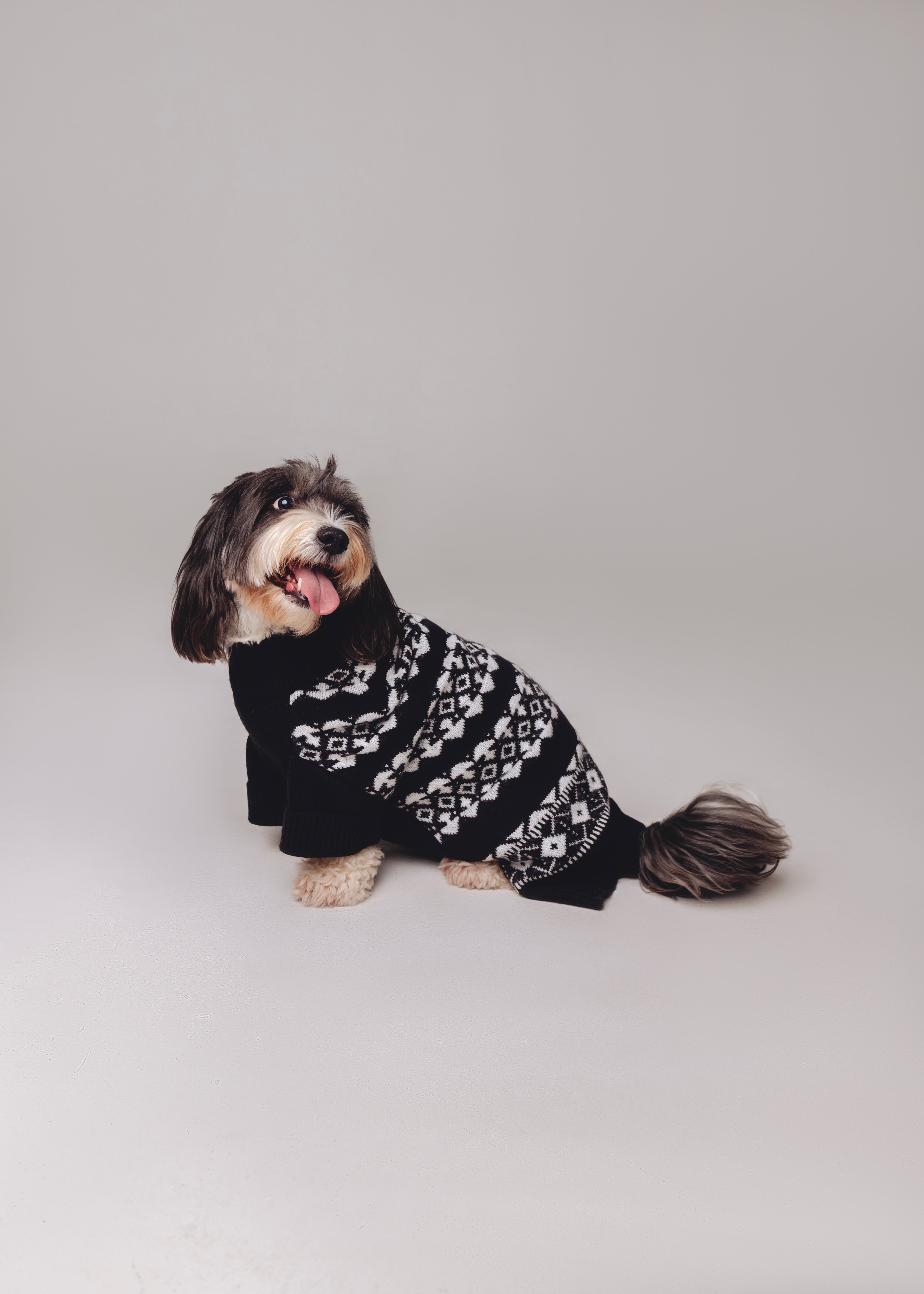 Black Embroidery Sweater